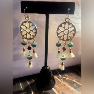 18k vermeil gold chandelier earrings